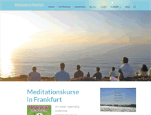 Tablet Screenshot of meditationfrankfurt.de